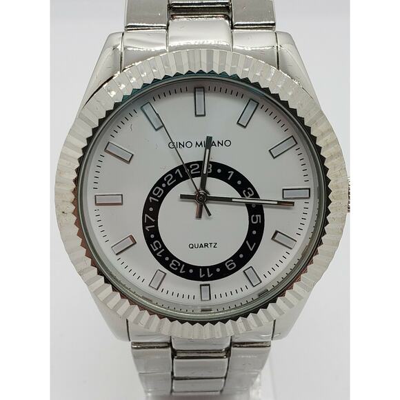 Gino Milano Mens Watch 8937 Fluted Bezel - Picture 1 of 7